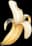 Icone de banana do logo da Nana panquequinhas